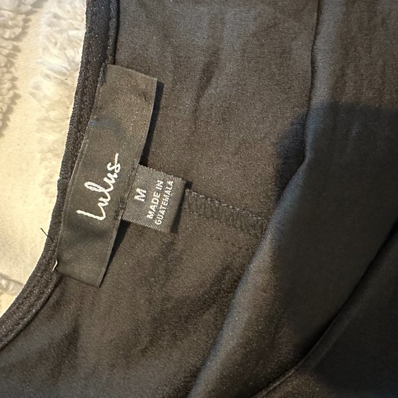 Lulu's Simple Black Dress - Picture 7 of 7